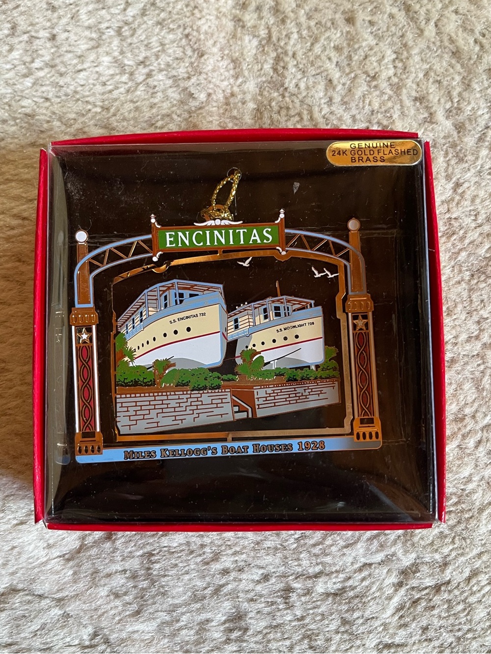 Nation’s Treasures Encinitas Boat Houses Ornament